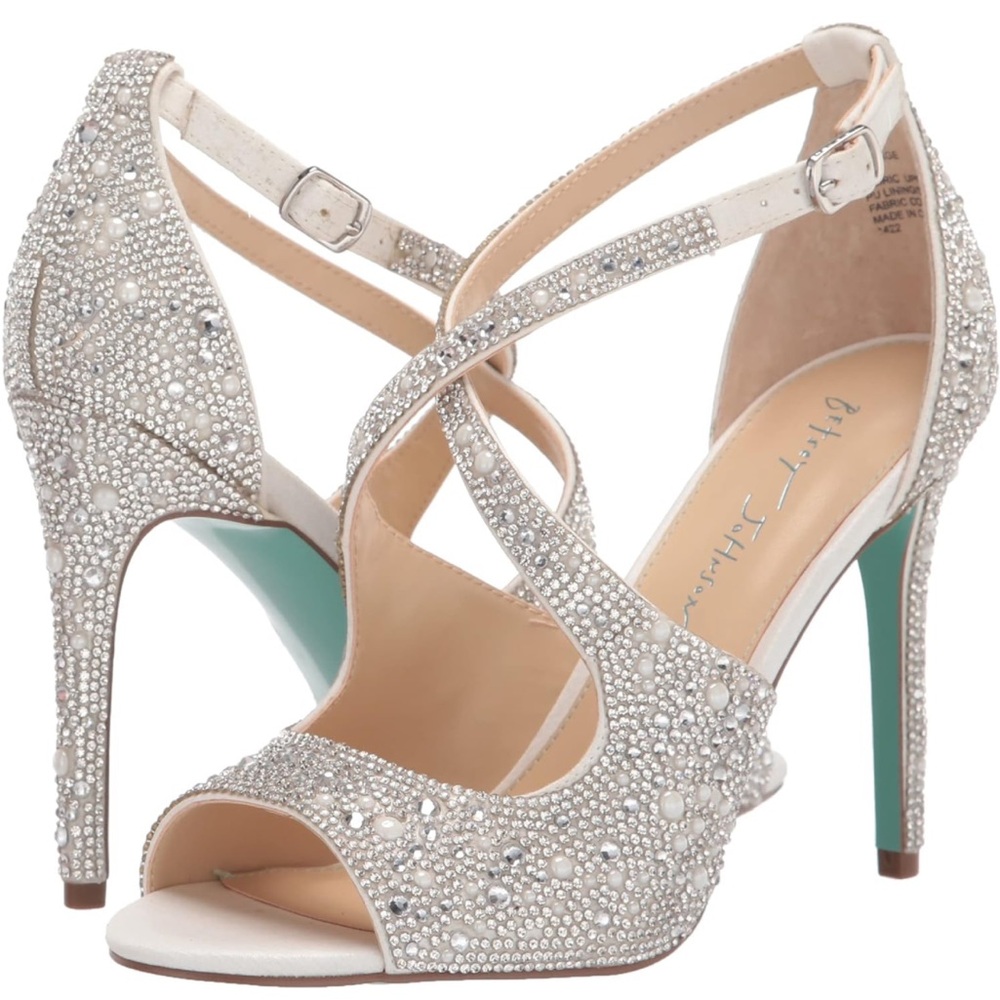 Betsy Johnson Blue heels - Picture 8 of 8